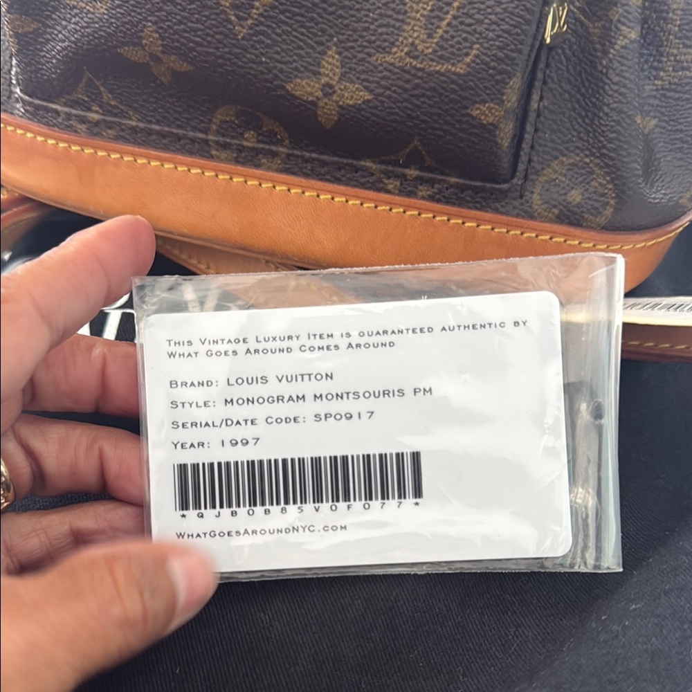 Louis Vuitton Monogram Backpack - Brown with Tan Trim - Picture 2 of 8